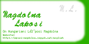 magdolna laposi business card